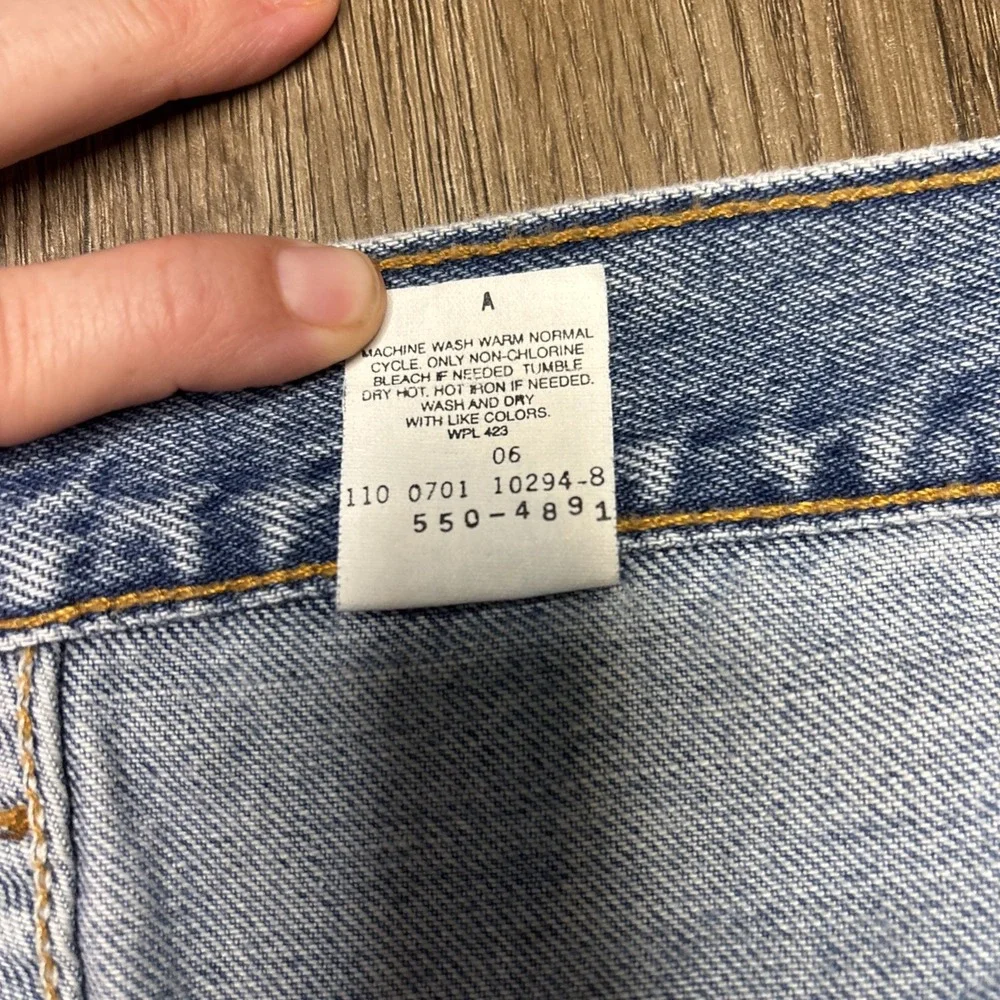 Vintage Levis 550 Jeans Mens 38x30 Relaxed Fit Y2K 2001‎ Stone Wash 100% Cotton
